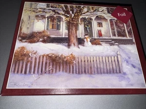 Lang Foil Christmas Cards Snow Day Paul Landry NIB 18 Cards & Env 2010 - Picture 1 of 6