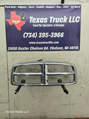 Dodge Ram 1500 2500 3500 2002-2005 tercera generación parrilla cromada Foto 1 de 4