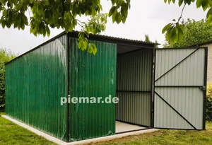 Schuppe 2,5 x 3,5 x 2,14 m Blechgarage Fertiggarage Gartenhaus Container  30377 - Bild 1 von 9