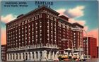 1940s Grand Rapids, Michigan carte postale PANTLIND HOTEL Street View / lin flèche bleue