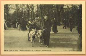 Neuauflage alte Postkarte-Champs-Elysées-Auto aux Chevres-Paris-M37 - Bild 1 von 2