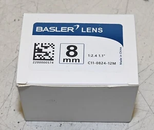 BASLER C11-0824-12M 8mm 1:2.1 1.1" CCD LENS C-MOUNT  NEW! - Picture 1 of 3
