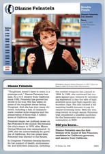 Dianne Feinstein #132.3 Notable People - Story Of America Grolier Card