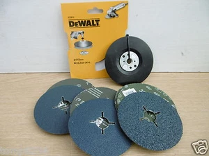 DEWALT DT3610 115MM ANGLE GRINDER SANDING BACKING PAD + 15 X BOSCH FIBRE DISCS - Picture 1 of 1