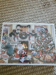 VTG COZY CHRISTMAS by Susan Rios  -1000 piece CHRISTMAS puzzle - NEW Made in USA - Picture 1 of 2