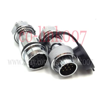 WS20 10pin Center Docking Waterproof Aviation Connector Circular Plug&Socket 5A - Image 1 of 4