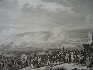 Grande gravure de la Bataille de JEMAPPES le 6 novembre 1792  Dumouriez