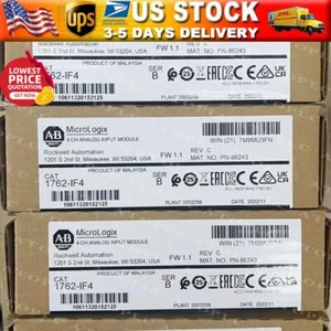 New Sealed AB 1762-IF4 MicroLogix 4 CH Analog Input Module 1762IF4 US Free Tax - Picture 1 of 5