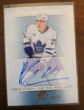 2022-23 SP AUTHENTIC PONTUS HOLMBERG RETRO FUTURE WATCH AUTO ROOKIE /699 RFWA-PH