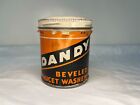 Vintage Dandy Beveled Faucet Washers Tin Can W Lid & Paper Label Chicago