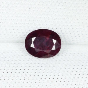 0.82Cts Fine Luster "Certif GCI" Natural Ruby From Burma Oval Cut....!!!! - Picture 1 of 3