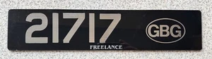 Guernsey UK Channel Island GBG Oval Car Number License Licence Plate 21717 - Picture 1 of 6
