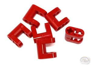 LEGO Technic - 5 x Liftarm, Modified Fork 2x2 w/ Axle Holes - Red - New - 72008 - Picture 1 of 4