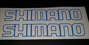 Shimano Outline sticker Blue colour small 200mm x 33mm x 2 - Picture 1 of 8