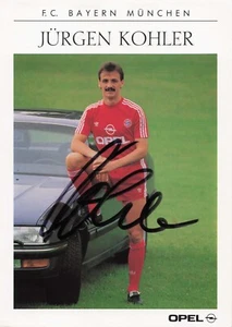 Jürgen Kohler - Biglietto autografo firmato FC Bayern Monaco - Foto 1 di 2
