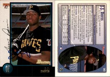 J.J. Davis Signed 1998 Bowman #141 Card Pittsburgh Pirates Auto AU