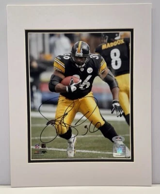 Foto fosca autografada 8x10 de Jerome Bettis Steelers PSA - Imagem 1 de 4