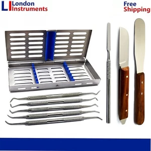 Dental Laboratory Instruments Wax Modelling Carvers Cement Mixing Spatula Lab - Picture 1 of 6