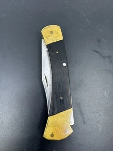RARE VINTAGE 1974-1975 Buck 110 USA 2 Dot Lock Back Pocket Knife Needs Restoring - Picture 1 of 11