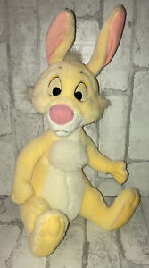 Vintage DISNEY STORE 16” Plush Yellow RABBIT Winnie The Pooh Friend Stuffed Toy