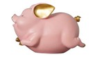 Piggy Bank Coin Bank Pig Statue Home Decor (Pink )  Free Shipping