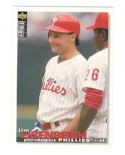 JIM EISENREICH Philadelphia Phillies 1995 Upper Deck Baseball Card B44