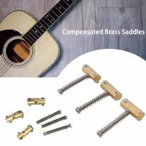 Wilkinson Compensated Vintage Brass bridge Saddles Tele For 2025 - Bild 1 von 11
