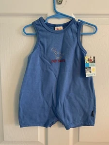 Neu mit Etikett Carter’s Baby Junge ärmellos blau Dinosaurier Einteiler Größe 12-18M - Bild 1 von 2