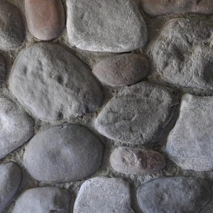 M-Rock Traditional 6"X6" Rapidan River Stone Concrete Siding Faux Stone Veneer - Picture 1 of 2