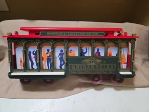 GHIRARDELLI CHOCOLATE Wooden TOY CABLE CAR CoLLECTOR EDITION San Francisco  - Picture 1 of 6