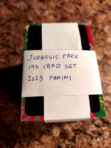 JURASSIC PARK 30TH ANNIVERSARY CELEBRATION COLLECTION 195 TRADING CARD SET 2023 - Picture 1 of 5
