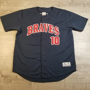 Vintage Chipper Jones Atlanta Braves #10 True Fan MLB Jersey Mens Size Large - Picture 1 of 8