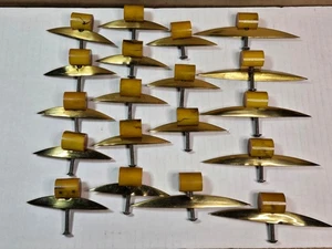 Lot 19 Bakelite Drawer Pulls Butterscotch Handles Art Deco Atomic Design - Picture 1 of 13