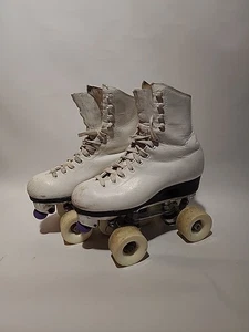 Vintage Douglas Snyder Super Deluxe Riedell Red Wing Custom Roller Skates Size 3 - Picture 1 of 8