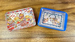 Set of 2 Melamine Trinket Trays - Lucy & Co LUCY RIGG Wedding/Valentine Bears - Imagen 1 de 5