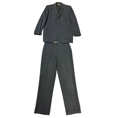 Vintage Shradmoor Clothes Men's Large Suit Jacket Pants Set Dacron Blend - Image 1 of 4