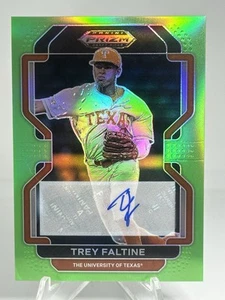 Trey Faltine 2022 Prizm Draft Picks #PDP213 Lime Green Prospect Auto /23 Reds - Picture 1 of 2