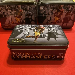 Jayden Daniels New Collector Tins Times 3( No Cards) Empty Tins Commanders - Picture 1 of 2