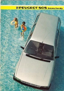 Peugeot 505 Estate & Family 1984-85 UK Market Sales Brochure GL GLD GR - Picture 1 of 1