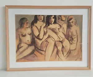 Willus Brenner (1902-1984) "5 weibliche Akte" Mischtechnik 76 x 58 cm - Bild 1 von 5