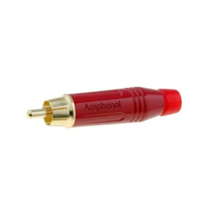 ACPR-RED Stecker RCA männlich gerade Löten rot vergoldet 3-7mm 2,5mm2 AMPHENOL - Picture 1 of 1