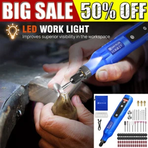 80PCS USB Cordless Rotary Tool Dremel DIY Mini Drill Engraving Pen Electric UK - Picture 1 of 22