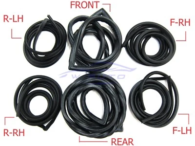 Parabrisas de 4 puertas resistente al clima ajuste de goma Datsun Bluebird sedán 521 1600 1968-73 Foto 1 de 4