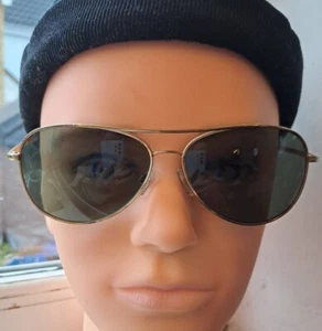 OPL.BCN Collection Vintage 70er Jahre Stil Sonnenbrille goldfarbenes Gestell schwarz getönt CE.  - Bild 1 von 17