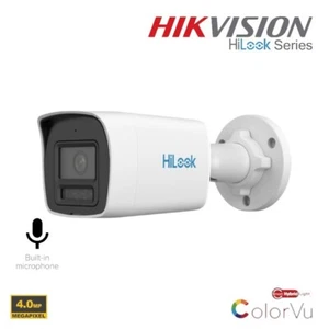 4MP Hikvision HiLook ColorVu IP POE Bullet Camera Built-in Mic Smart Hybrid Uk - Picture 1 of 10