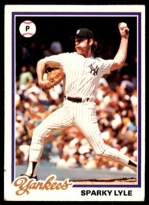 1978 Topps #35 Sparky Lyle EX-MT New York Yankees
