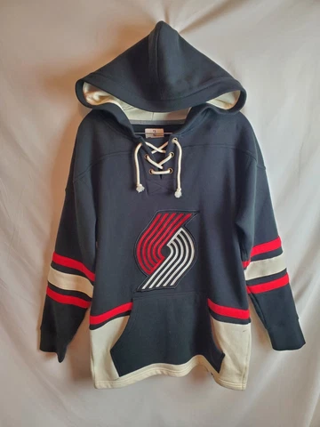 Fanatics Portland Trail Blazers Pullover Hoodie Sweater Long Length Sz Small Cover