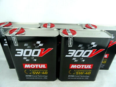 Olio motore Motul 300V 5W40 Competition 5W-40 Ester Racing racing 5x 2 litri NUOVO