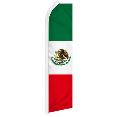 Mexico Swooper Flutter Feather Advertising Flag Large Mexico Advertising Flag - Image 1 of 2