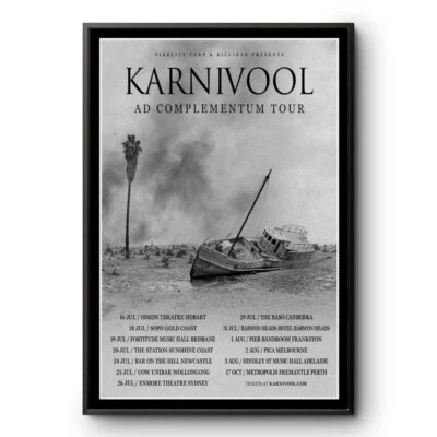 Karnivool Ad Complementum Tour 2025 Poster - Wall Decor - Image 1 of 4